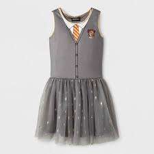 Girls Harry Potter Gryffindor Costume Dress Gray Black Target Gryffindor Costume Harry Potter Robes Costume Dress