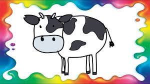 Atunci sa avem planse, imagini de colorat cu vaci vacute.printre altele, copii pot colora aceste planse cu vaci vacute cu ajutorul programului paint, ajutorul culorilor din paleta daca cunosc acest program. Cum Sa Desenezi O Vaca Pas Cu Pas Pentru Copii Youtube