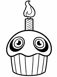The Cupcake Chica Holds Lol Fnaf Coloring Pages Five Nights At Freddy S Five Night