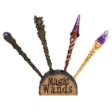 In modern times, wands are usually associated with stage magic or supernatural magic, but there have been other us. Mystical Wand Display With 8 Wands Something Different Wholesale