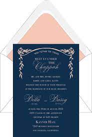 Lavish Chuppah Wedding Invitation Along With The Sentence I Have Found The One Whom My Soul Jewish Wedding Invitations Wedding Invitations Wedding Chuppah