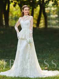 Check spelling or type a new query. Stehkragen Lange Armel Appliques Hochzeitskleid Tbdress Com