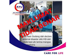 Namun, mommy dikhabarkan ibu bapa yang bekerja di sana masih belum diisytiharkan supaya bercuti. Kpj Pasir Gudang Tak Isytihar External Disaster