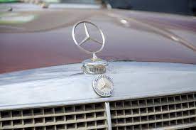 Mersedes Benz Logo In Old Car Front Part Close Up Outdoors Editorial Stock Photo Image Of Dance Automobile 159786218