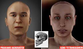 Facial Reconstruction Of King Tutankhamen S Father Shows He Had Similar Features To His Son Daily Mail Online