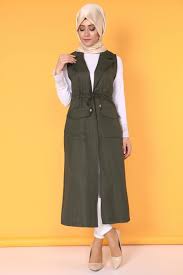 Beli Bagcikli Yelek Haki Urun Kodu Mdb8442 S 49 90 Tl Hijab Fashion Fashion Clothes
