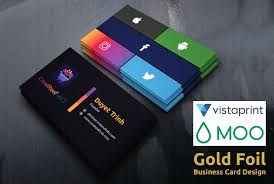 +1 first google result for: Do Vista Print Moo Print And Gold Foil Business Card Design By Kawsarrepon164 Fiverr