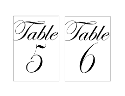 Printable Table Number Templates In 2020 Printable Table Numbers Wedding Table Numbers Printable Wedding Table Numbers Template