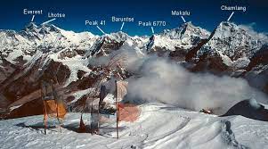 Climbers will usually approach baruntse from the south and climb mera peak to acclimatise. Baruntse Mera Peak Nepal Climbeverest Stef Wolf Wolput