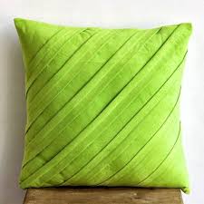 Amazon Com Contemporary Lime 22x22 Inches Decorative Large Pillow Covers In Lime Green Color Seue Suede Pillows Lime Green Pillows Green Pillows Decorative