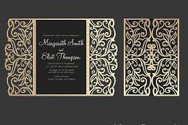 Gate Fold Wedding Invitation 5x7 Svg Cricut Template 96308 Card Making Design Bundles Cricut Wedding Invitations Beach Wedding Invitations Cricut Wedding