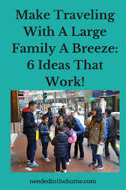 Make Traveling With A Large Family A Breeze 6 Ideas That Work Large Family Budget Travel Family Family Travel Kids