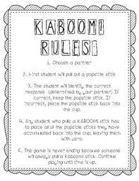 Kaboom Game Rules Middle School Math Stations Middle School Counseling Teamwork Activities