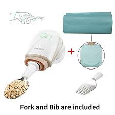 Smart spoon for parkinson's sufferers. Gyenno Smart Portable Spoon For Parkinson Anti Tremble Tableware With Intelligent Control Modules Suitable For The Post Stroke Eating Aids For Utensils Elderly 1 Set Of Soft Bib B072f6yfxg Amazon Price