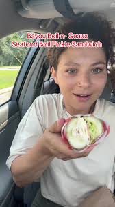 Delicious Seafood Boil Pickle Sandwich Review with Homemade Honey Mustard