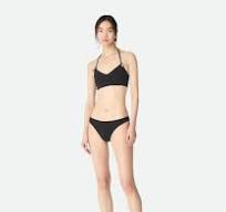 Women's Stretch Nylon Bikini in Black