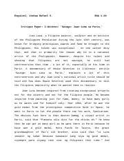 An introduction, summary, critique, and conclusion. Contemporary Arts Critique Paper Juan Luna Sa Paris Docx Esquivel Joshua Rafael V Bsa 1 20 Critique Paper I Witness U2018savage Juan Luna Sa Course Hero
