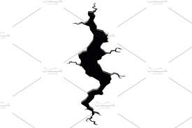 Earthquake Cracks Hole Effect Vector Illustration Earthquake Illustration