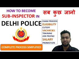 Commissioner of police, delhi message. Sub Inspector In Delhi Police Exam Cutoff Training Job Profile Salary Promotion Youtube