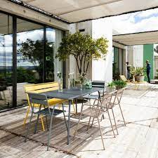 salon de jardin fermob monceau table l146 l80cm 6 chaises patio inspiration outdoor furniture sets outdoor furniture