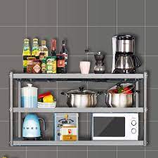 Stainless steel paint kitchen rack ukg workforce app. Stainless Steel Overbench 3 Level Shelf Storage Kitchen Organiser Pinkylotus