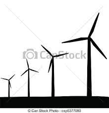 Vector Wind Turbines Silhouette Stock Illustration Royalty Free Illustrations Stock Clip Art Icon Stock Clipart Icon Wind Turbines Art Wind Turbine Wind
