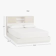 Platform storage beds queen size white dust. West Elm X Pbt Modernist Headboard Storage Platform Bed Teen Storage Beds Pottery Barn Teen