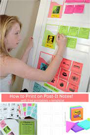 You can write a note and stick it anywhere for yourself or someone else to find. Diy Secret How To Print On Post It Notes For Organizing Or A Chore Chart