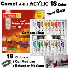 Acrylic retarder is fast drying. Camel 18 Artists Acrylic Color Box 20ml Tube Pain Set With 1 Free Gel Medium 1 Retarder Medium Buy Online At Best Prices In Bangladesh Daraz Com Bd