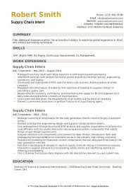 Sample internship resume made with our builder—see more templates and create your resume here. Supply Chain Intern Resume Samples Qwikresume