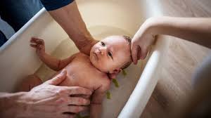 In the first year of life while the infant is not that mobile, bathing one to two times per week is sufficient. I Give My Baby Bleach Baths It Sounds Mean But It S A Game Changer For His Skin Mirror Online