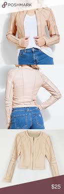 Guess Ivonne Blush Pink Faux Leather Moto Jacket Leather Moto Jacket Faux Leather Moto Jacket Faux Leather Jackets