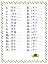 2,3,4,5 and 10 times tables. 3 Times Tables Worksheets Teaching Resources Tpt
