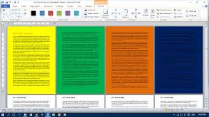 Open your document in word 2013. Add Different Colour For Each Page Microsoft Word Officetutes Com