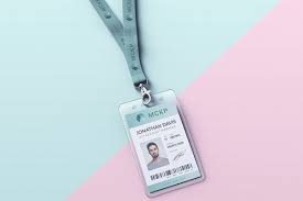 Lanyard Id Card Holder Mockup In 2020 Card Holder Cards Mockup