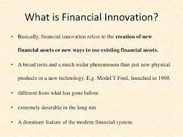 Financial Innovation