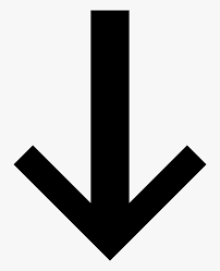 Download Svg Png Icon Free Down Arrow Clipart Black And White Transparent Png Kindpng