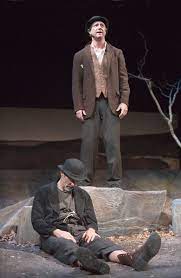 I Think This Picture Represents When Vladamir Falls Asleep While Waiting For Godot To Arrive And Estragon Awakes How To Fall Asleep Being Bored Something To Do