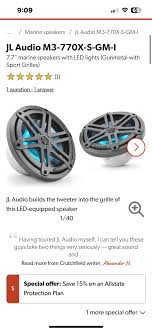 JL Audio M3 7.7 sport grills with RGB lighting?