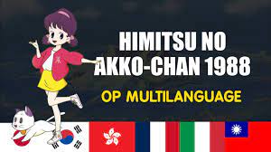 Himitsu no Akko-chan (1988) - OP Multilanguage - YouTube