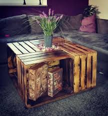 Weinkisten Tisch Selber Bauen Crate Table Wine Crate Table Crate Coffee Table