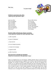 Récupérez les intérêts de votre enfance. Test Les Passe Temps Test Pastimes Teaching Resources