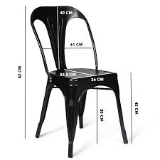 Maybe you would like to learn more about one of these? Chaises Industrielles En Metal Noir Mat Leny Id Market