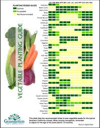 Veggie Planting Guide For Southern California Vegetable
