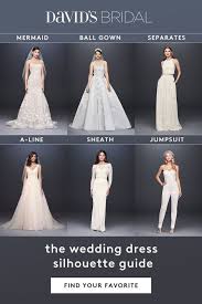 David S Bridal Will Help You Find The Perfect Silhouette That Brings Out Your Best The Allover F Wedding Dress Silhouette Wedding Dresses Wedding Dress Styles