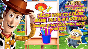 Stuck on you (disney/pixar toy story ) (deluxe stickerific). Disney Toy Story 4 Coloring Page Drawing Coloring For Kids Giant Coloring Book How To Color Youtube