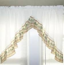 palm trees tropical kitchen curtains