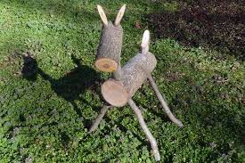 Shop wayfair for the best lawn reindeer. Yard Art Reindeer Made From Logs By Flowerdog Lumberjocks Com Woodworking Community