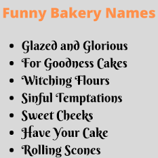 Best 25 dessert names ideas on pinterest. Bakery Names Best Bakery Names In The World Cute Modern Memorable