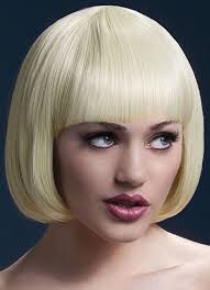 Blonde Bob Bob Wigs Styles Deluxe Mia Short Bob Wig With Fringe Blonde  Styleable